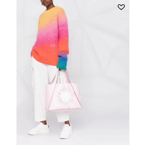 Stella McCartney Tie Dye Logo Tote Bag- Pink - Picture 2 of 14